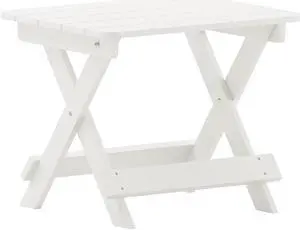 Flash Furniture Halifax Outdoor Folding Side Table White (LEHMP2012162HWT) Flash Furniture Halifax Outdoor Folding Side Table White (LEHMP2012162HWT)