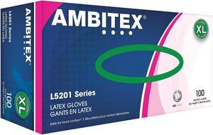 Ambitex L5201 Series Powder-Free Cream Latex Gloves Extra Large 931437
