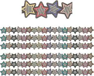 Teacher Created Resources Home Sweet Classroom Stars Die-Cut Border Trim 35 Feet Per Pack 6 Packs (TCR8813-6)