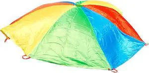 Winther GONGE Polyester Play Parachute for Kids 12' Multicolored (WING2302) Winther GONGE Polyester Play Parachute for Kids 12' Multicolored (WING2302)