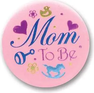 Beistle 2" Mom To Be Satin Button BN036