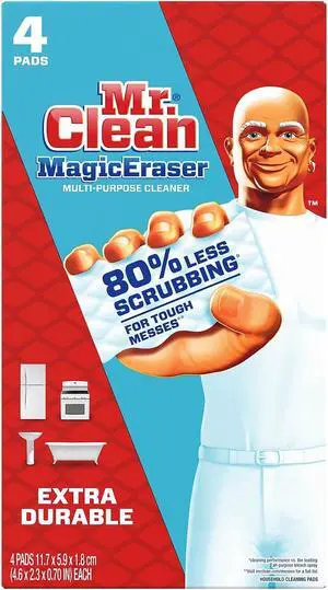 Mr. Clean Magic Eraser Extra Power 4 3/5" x 2 2/5" 4/Box 82038