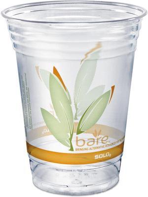 Dart Bare Eco-Forward RPET Cold Cups 16-18 oz Clear 50/Pack RTP16DBAREPK