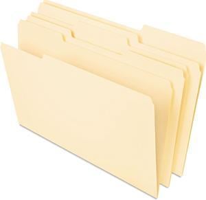 UNIVERSAL Heavyweight File Folders 1/3 Cut One-Ply Top Tab Letter Manila 50/Pack 16413