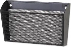 Universal Metal Mesh Bookends 5 3/8" x 6 3/4" Black 20025