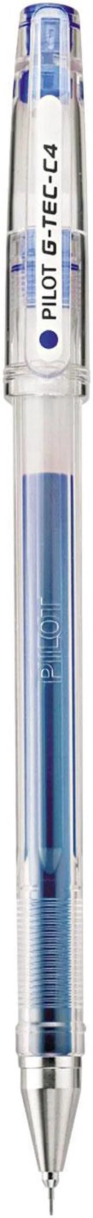Pilot G-TEC-C Ultra Gel Ink Stick Pen Blue Ink .4mm Dozen 35492
