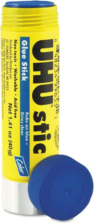UHU Stic Permanent Blue Application Glue Stick 1.41 oz Stick 99653