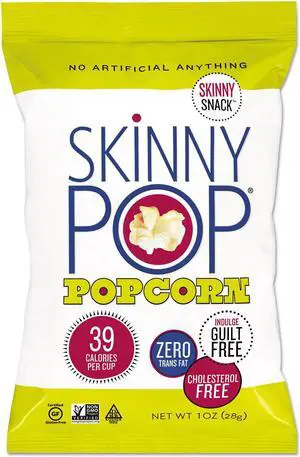 SKINNYPOP POPCORN Popcorn Original 1 oz Bag 12/Carton 00408