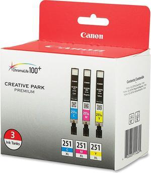 Canon Ink Cartridges CLI-251 XL 3/PK Cyan/Magenta/Yellow CLI251XLCMY