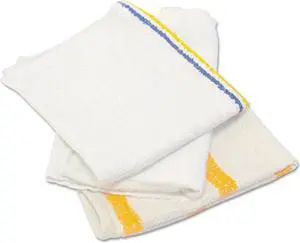Hospital Specialty Counter Cloth/Bar Mop Value Choice White 25 Pounds/Bag 53425BP