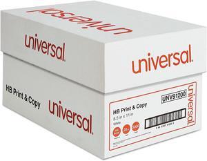 UNIVERSAL Multipurpose Paper 95-96 Bright 20 lb 8 1/2 x 11 White 5000 Sheets/Carton 91200
