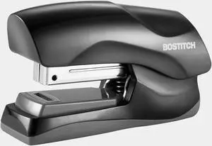 Bostitch Stapler 40-Sheet Half Strip Flat Clinch Black B175BLK