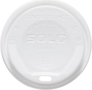 Solo Gourmet Hot Cup Lids For Trophy Plus Cups 12-16 Oz White 1500/Ct LGXW2