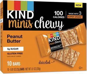 KIND Minis Chewy Peanut Butter 0.81 oz 10/Pack 27895
