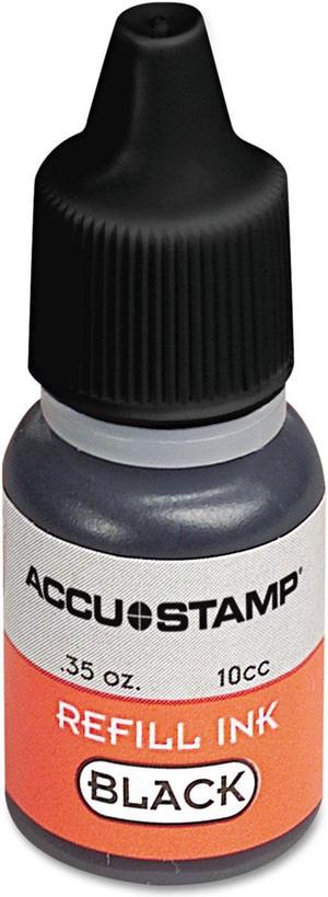COSCO ACCU-STAMP Gel Ink Refill Black 0.35 oz Bottle 090684