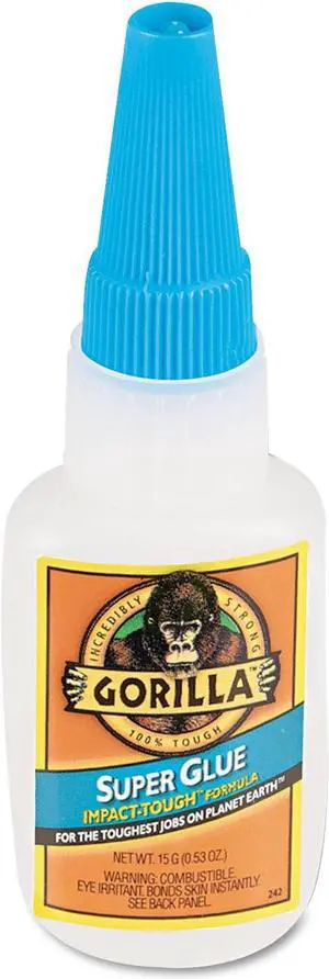 Gorilla Glue Instant Bond Superglue 15 g Bottle Translucent 7805003