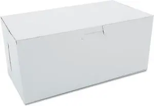 SCT Non-Window Bakery Boxes 9 x 5 x 4 White 250/Carton 0949