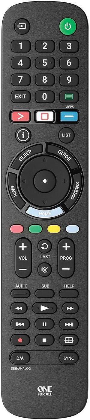 ONE FOR ALL Replacement Remote for Sony TV Black (UEBVURC4812)