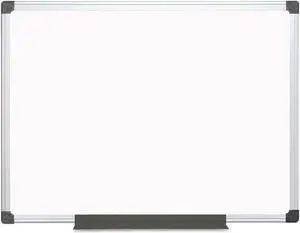MasterVision Porcelain Value Dry Erase Board 36 x 48 White Aluminum Frame CR0801170MV