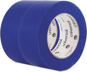 Universal Premium Blue Masking Tape w/Bloc-it Technology 48mm x 54.8m Blue 2/Pack PT14049