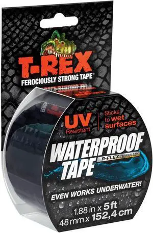 T-REX Tape Waterproof 2"Wx5'L Black 285988