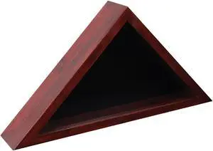 Flash Furniture Sheehan Solid Wood Memorial Flag Display Case 12.5 x 25 Mahogany (HFMHDGDIS254315)