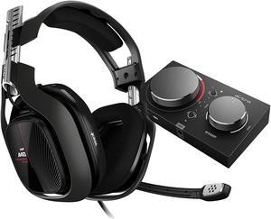 Logitech Astro A40 TR + MIXAMP PRO TR 939-001658 Wired Over-the-Head Gaming Headset Black 939001658