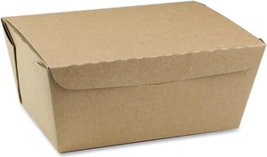 Pactiv Corporation Pactiv Evergreen EarthChoice OneBox Paper Box 66 oz. 6.5 x 4.5 x 3.25 Kraft. 160/Carton NOB03KEC Pactiv Corporation Pactiv Evergreen EarthChoice OneBox Paper Box 66 oz. 6.5 x 4.5 x 3.25 Kraft. 160/Carton NOB03KEC