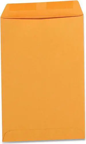 Universal Self-Stick Open-End Catalog Envelope #1 Square Flap Self-Adhesive Closure 6" x 9" Brown Kraft. 100/Box 42200