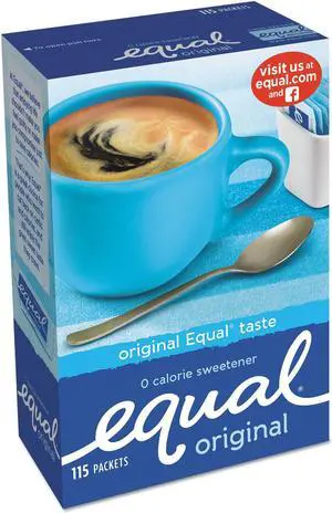 Equal Zero Calorie Sweetener 1 g Packet 115/Box 20015445