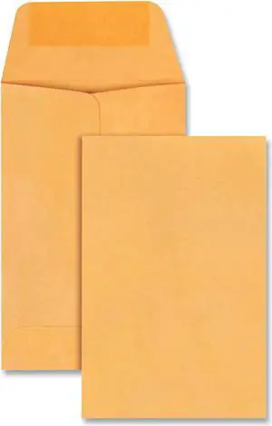 Universal Kraft Coin Envelope #1 Round Flap Gummed Closure 2.25 x 3.5 Light Brown Kraft. 250/Box 35304