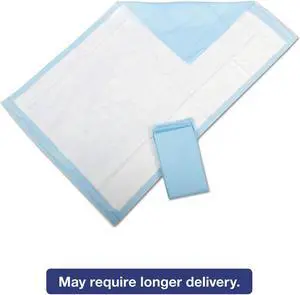 Medline Protection Plus Disposable Underpads 23 x 36 Blue 25/Bag MSC281232