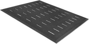 Guardian Free Flow Comfort Utility Floor Mat 36 x 48 Black 34030401