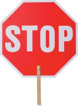 Tatco Products Inc Handheld Stop Sign 18"x.1/5"x18" White/Red 17520