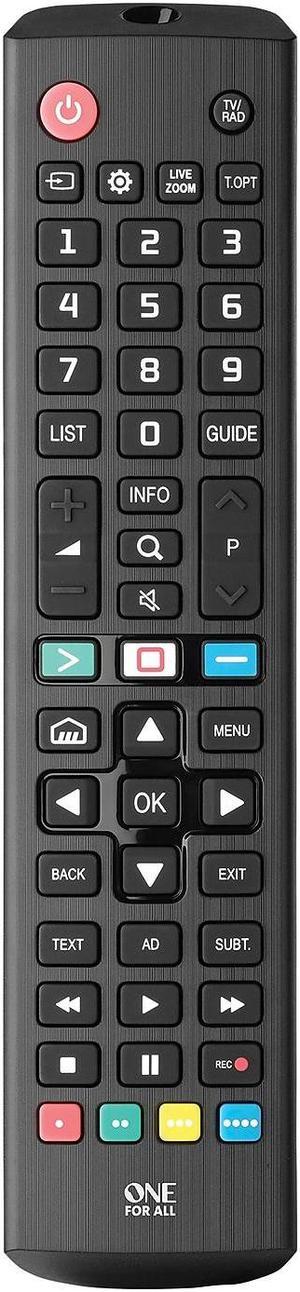 One For All Replacement Remote for LG TV (URC4811) UEBVURC4811