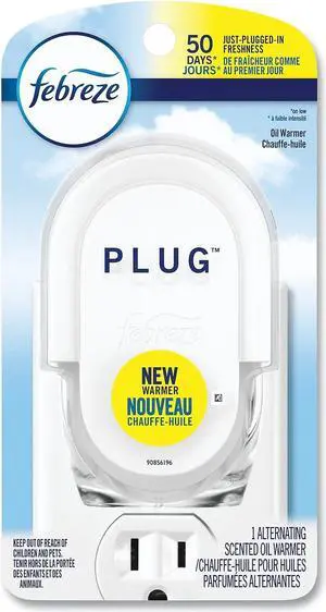 Febreze PLUG Air Freshener Warmer 2.5" x 3" x 4" Off White 4/Carton 68232