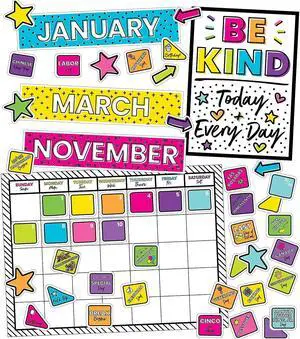 Carson-Dellosa Carson Dellosa Education Kind Vibes Calendar Bulletin Board Set (CD-110522)