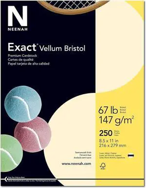 Neenah Paper Neenah 67-lb. Exact Vellum Bristol Card Stock 81368/82368