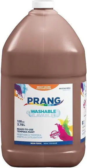 Prang Washable Tempera Paint Brown 128 oz. (10608) X10608