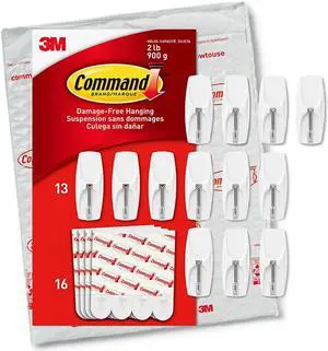 Command Medium Wire Hooks 13/Pack (1706513NA)