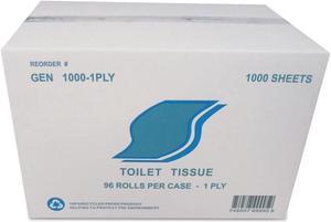 GEN Small Roll Bath Tissue 1-Ply 1000 Sheets/Roll 1.64 in Core 96/Carton 10001PLY