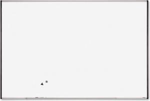 Lorell Magnetic Dry-erase Board 6'x4' Silver/Ebony 69653