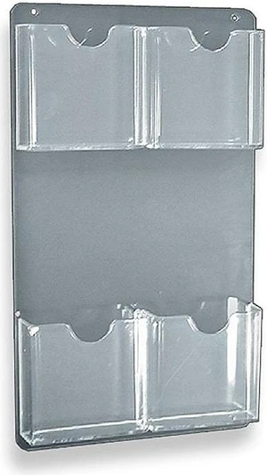 Azar Displays Wall Mount Brochure Holder 2/Pack 252063 Azar Displays Wall Mount Brochure Holder 2/Pack 252063