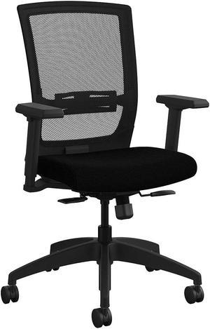 Allsteel Quip Ergonomic Mesh Back Swivel Task Chair Black/Carbon (STNOBLK)