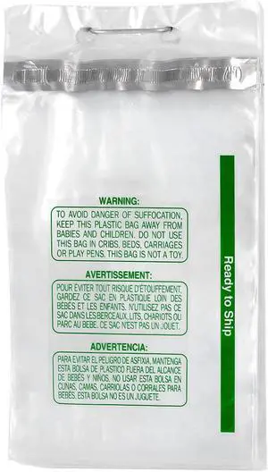 Fantapak 9" x 14" Wicketed E-Commerce Bag 1.5 Mil 1000/Box (FLRS9X14)