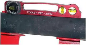 Flange Wizard Anodized Aluminum Body Pocket Pro Level 9 in (L) x 1 1/2 in (W) Flange Wizard Anodized Aluminum Body Pocket Pro Level 9 in (L) x 1 1/2 in (W)