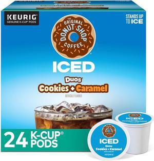 The Original Donut Shop Iced Duos Cookies + Caramel Iced Coffee Keurig K-Cup Pods Medium Roast 24/Box (5000373021)