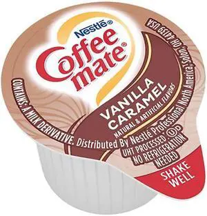 Coffee mate Vanilla Caramel Liquid Creamer 0.38 fl. oz. 180/Carton (12182157) NES63338