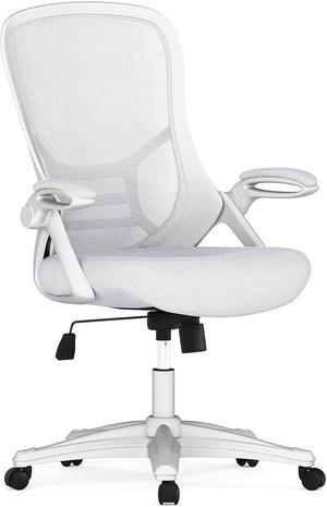 Flash Furniture Porter Ergonomic Mesh Swivel High Back Office Chair White/White (HL00161WHWH)