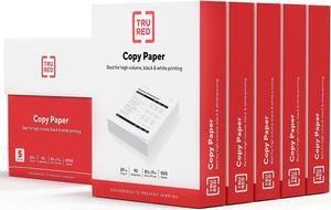 TRU RED 8.5 x 11 Copy Paper 20 lbs 92 Brightness 23479-U/TR56960 TRU RED 8.5 x 11 Copy Paper 20 lbs 92 Brightness 23479-U/TR56960